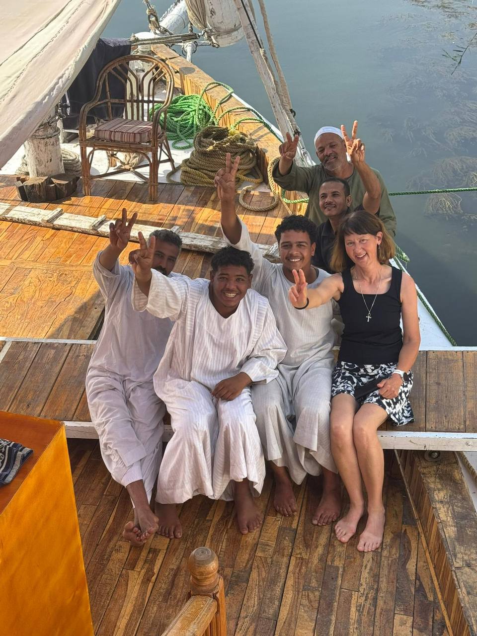 Gemeinschaft auf dem Boot
